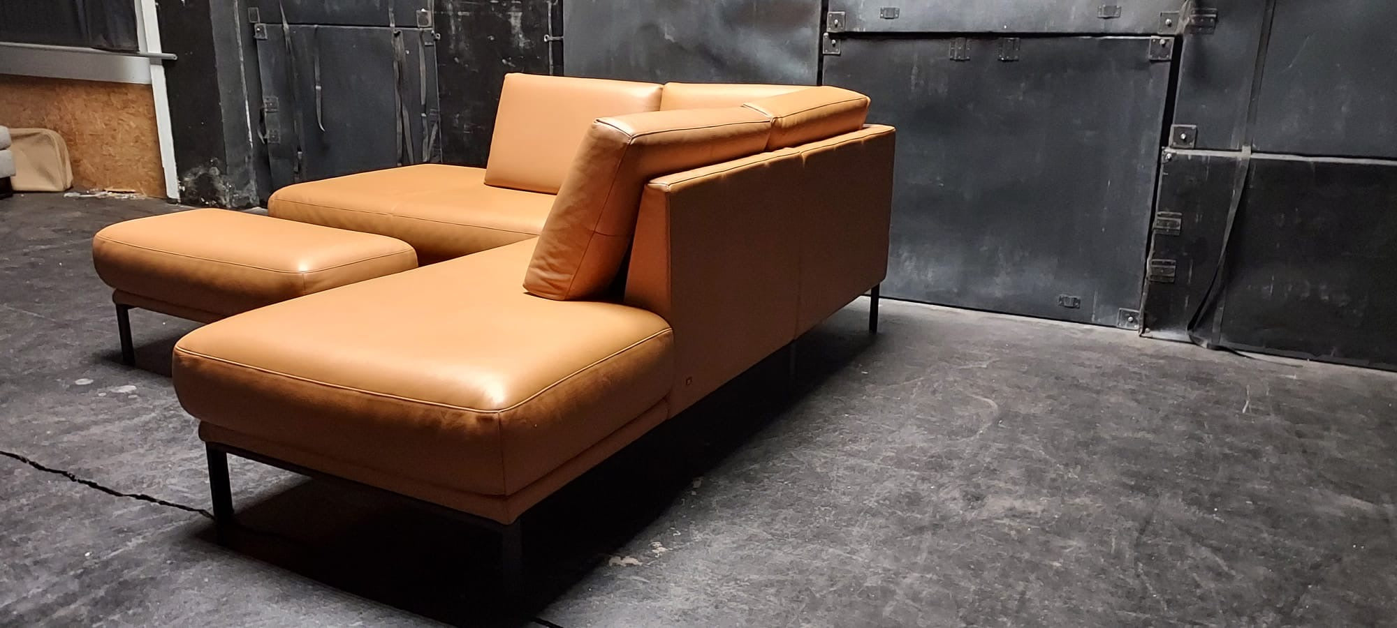 Rolf Benz - Sofa - RB 009 Cara -Leder ockerbraun - sofort verfügbar