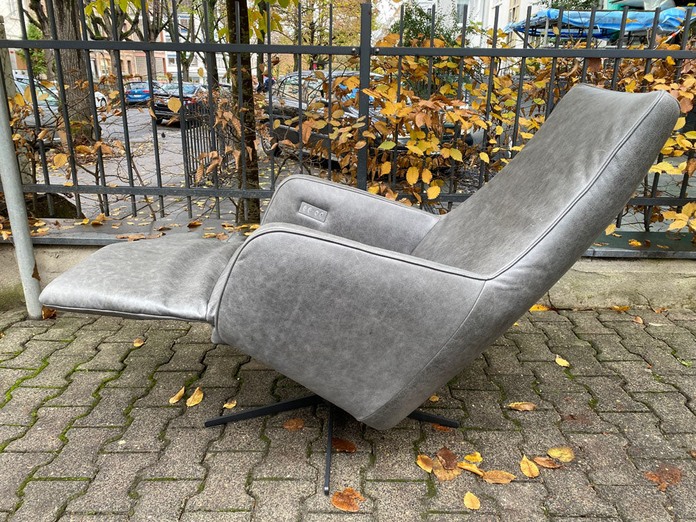 Pro Seda - Sessel - Ravi - Leder grau - konfigurierbar