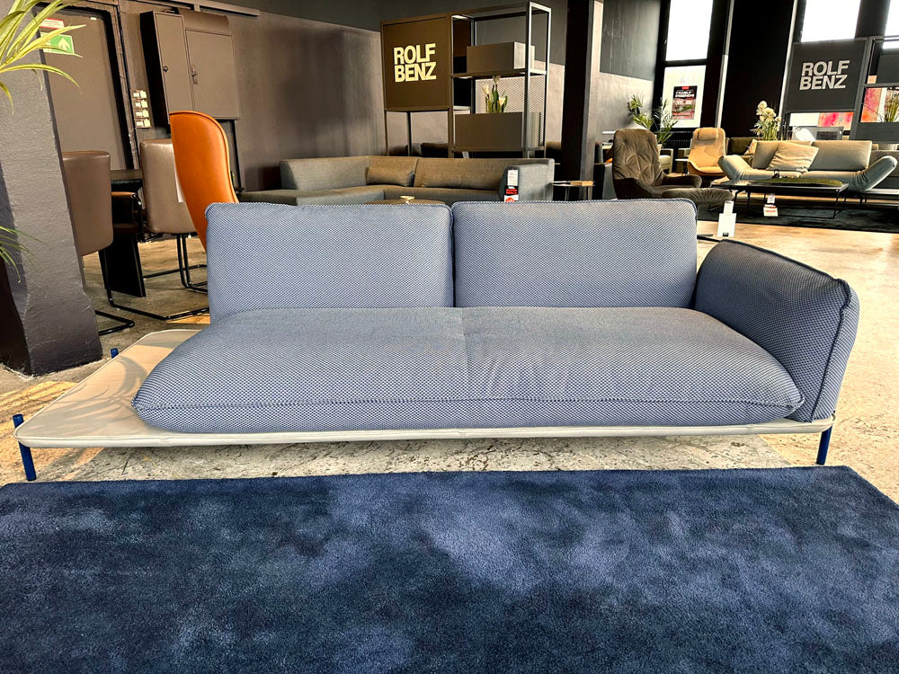 Rolf Benz - Sofa - RB Addit - Stoff blau - sofort verfügbar
