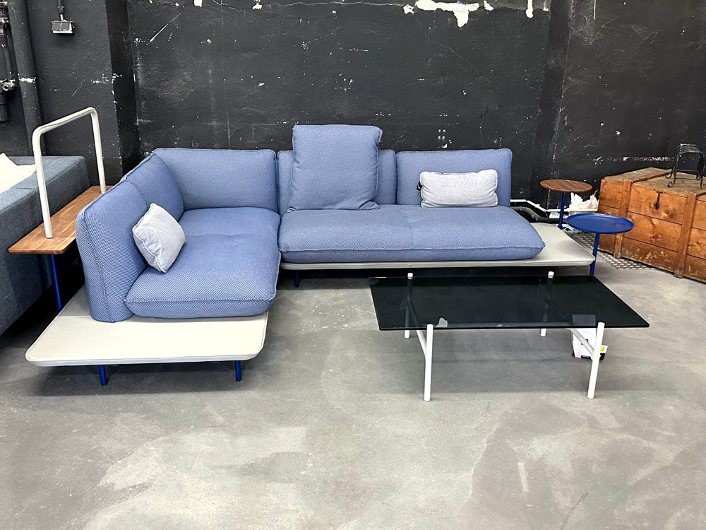 Rolf Benz - Sofa - RB 515 Addit - Stoff blau grau - sofort verfügbar