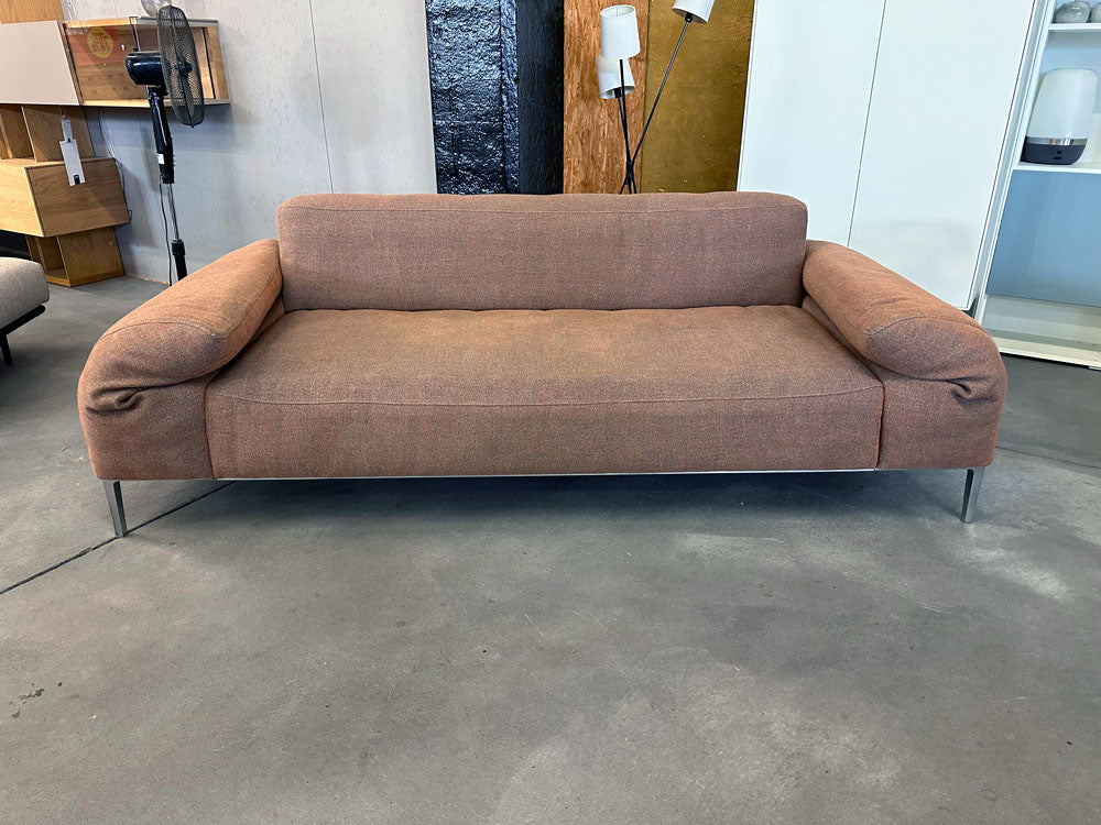 Rolf Benz - Sofa - RB 514 Areo - Stoff rotgrau - sofort verfügbar