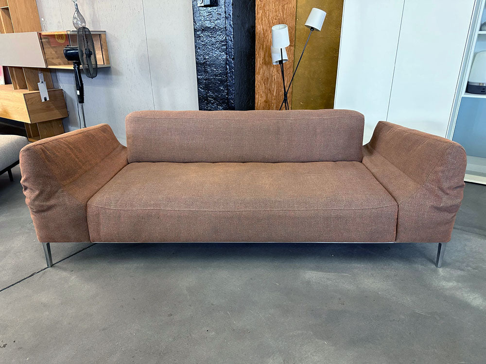 Rolf Benz - Sofa - RB 514 Areo - Stoff rotgrau - sofort verfügbar