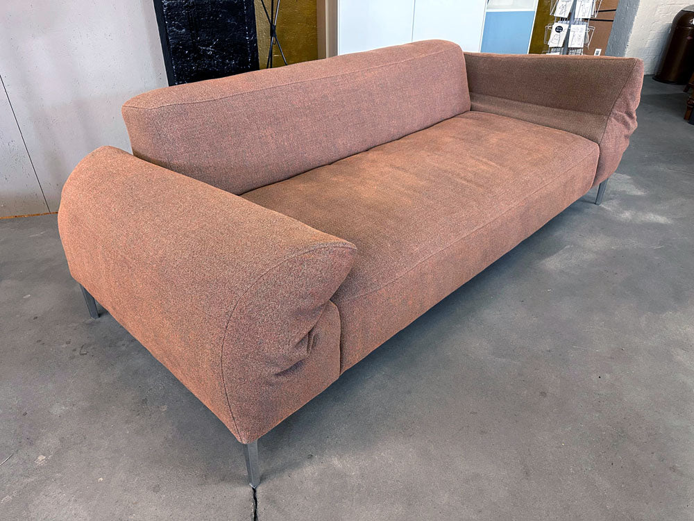 Rolf Benz - Sofa - RB 514 Areo - Stoff rotgrau - sofort verfügbar