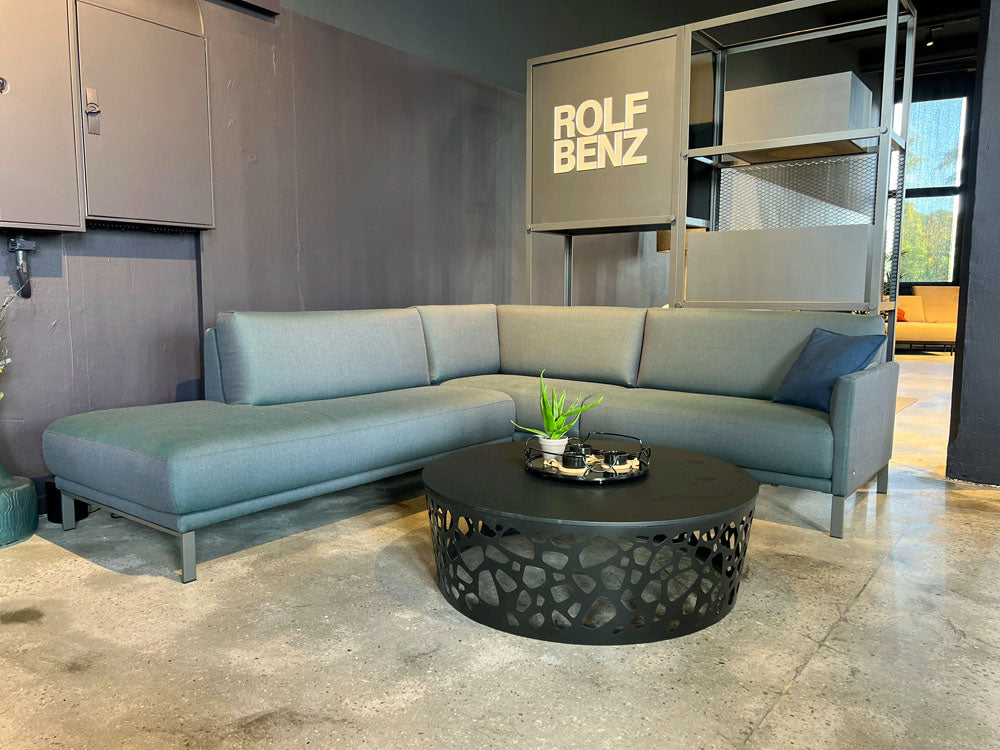 Rolf Benz - Sofa - RB Cara - Stoff petrol grau - sofort verfügbar