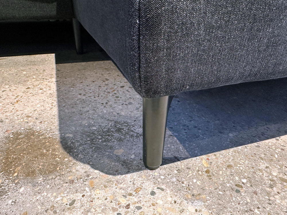 Rolf Benz - Sofa - RB 011 EGO  - Stoff schwarz blau - sofort verfügbar