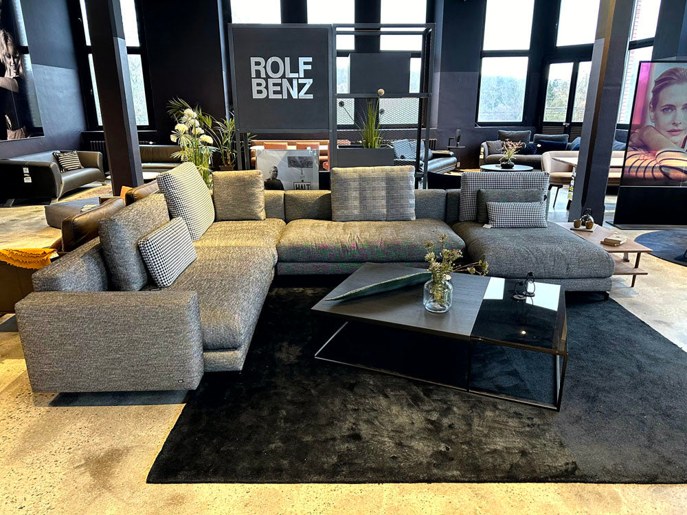 Rolf Benz - Sofa - RB 007 Nuvola - Stoff grau - sofort verfügbar