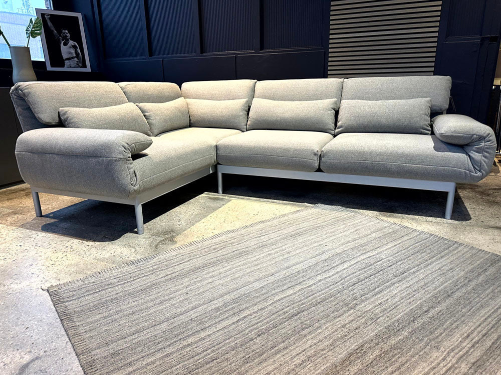 Rolf Benz - Sofa - RB 380 Plura - Stoff grau - sofort verfügbar