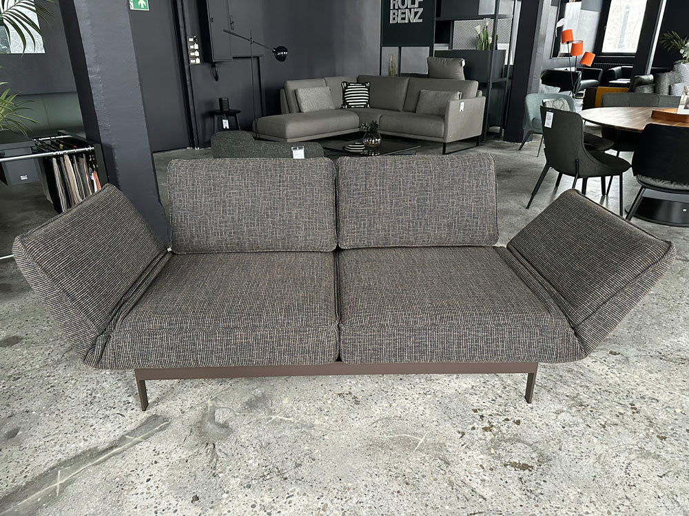 Rolf Benz - Sofa - RB 386 Mera - Stoff braun - konfigurierbar