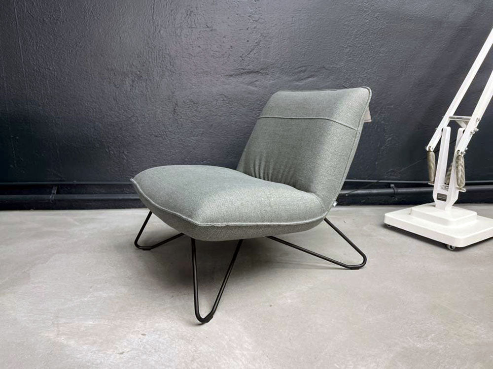 Rolf Benz - Sessel - RB 394 - Stoff grau - sofort verfügbar