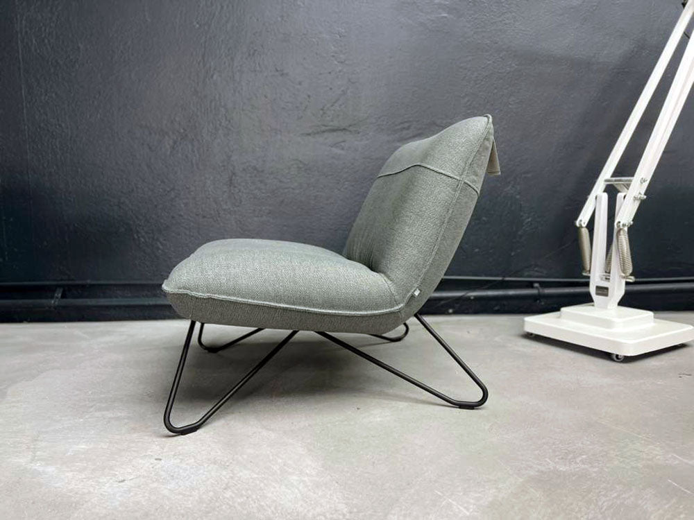 Rolf Benz - Sessel - RB 394 - Stoff grau - sofort verfügbar