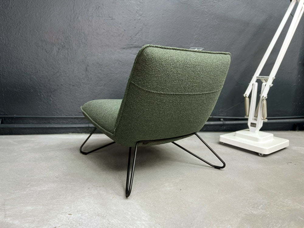 Rolf Benz - Sessel - RB 394 - Stoff olivgrün - sofort verfügbar