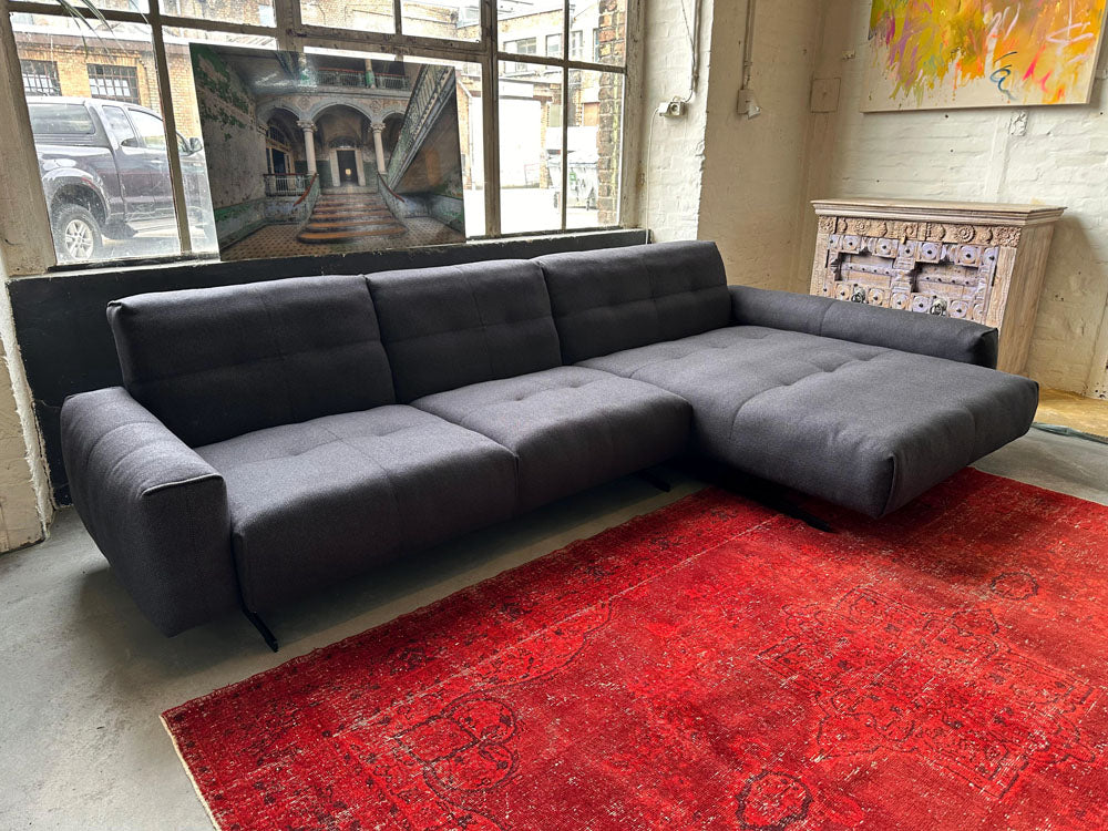 Rolf Benz - Sofa - RB 50 - Stoff grau - sofort verfügbar