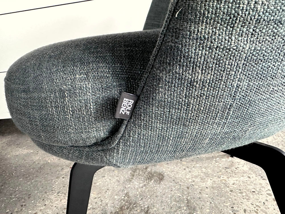 Rolf Benz - Sessel - RB 562 - Stoff blau grau - sofort verfügbar
