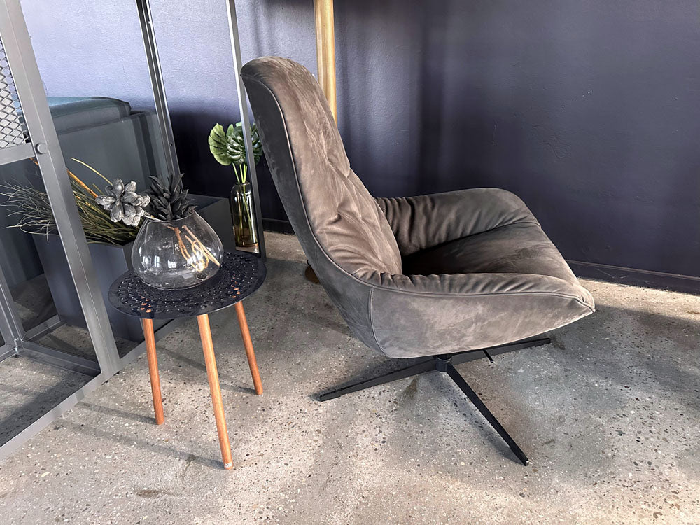 Rolf Benz - Sessel - RB 586 Meg Soft - Leder anthrazit - sofort verfügbar