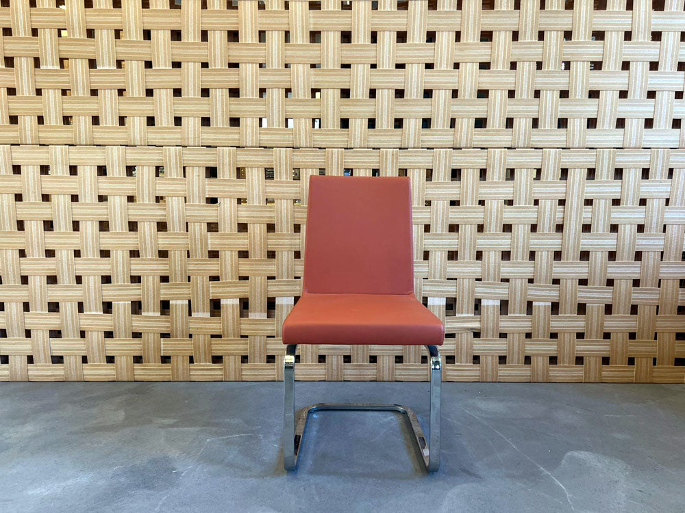 Rolf Benz - Stuhl - RB 620 - Leder rot - sofort verfügbar