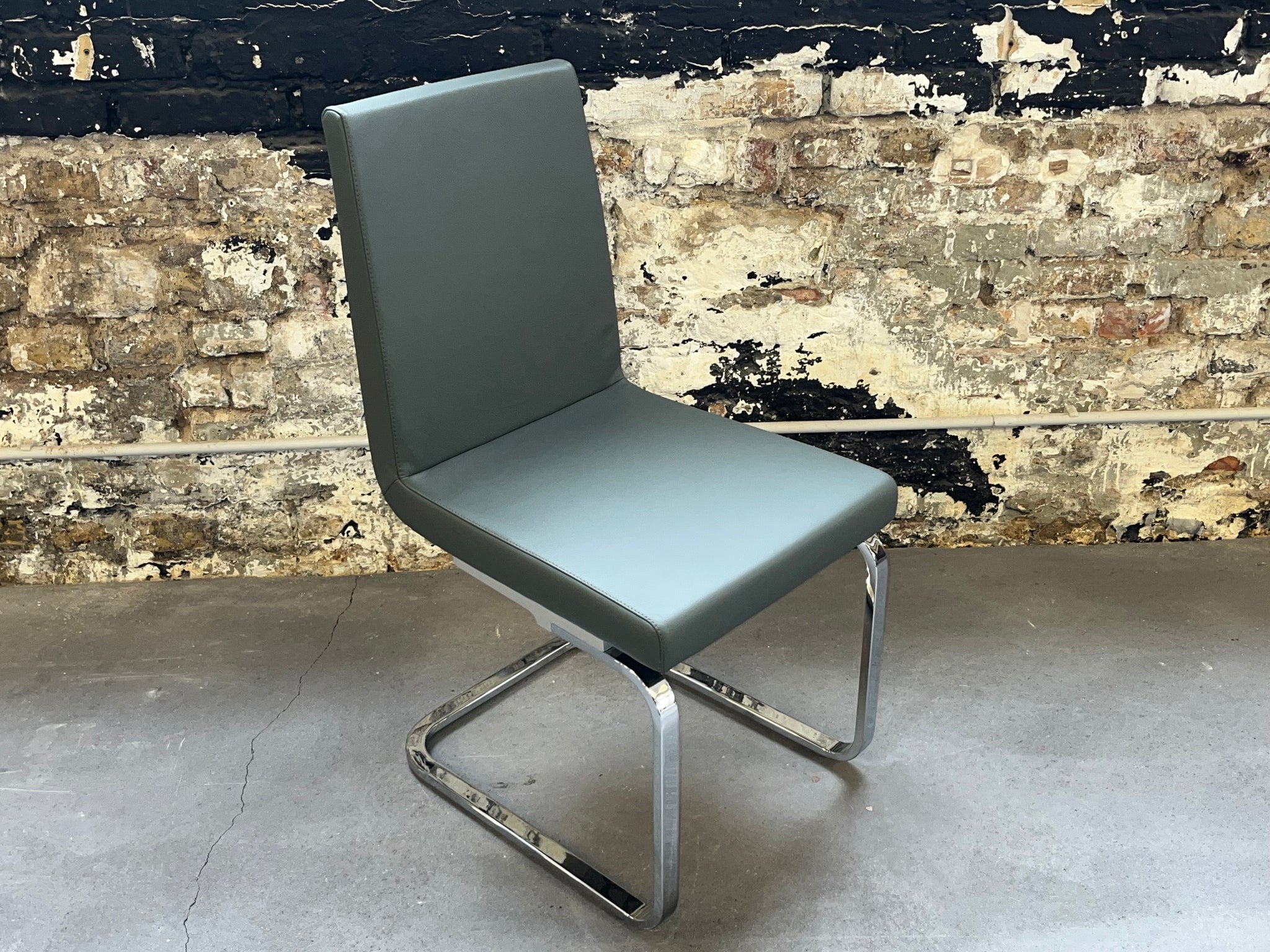 Rolf Benz - Stuhl - RB 620 - Leder Grün - konfigurierbar