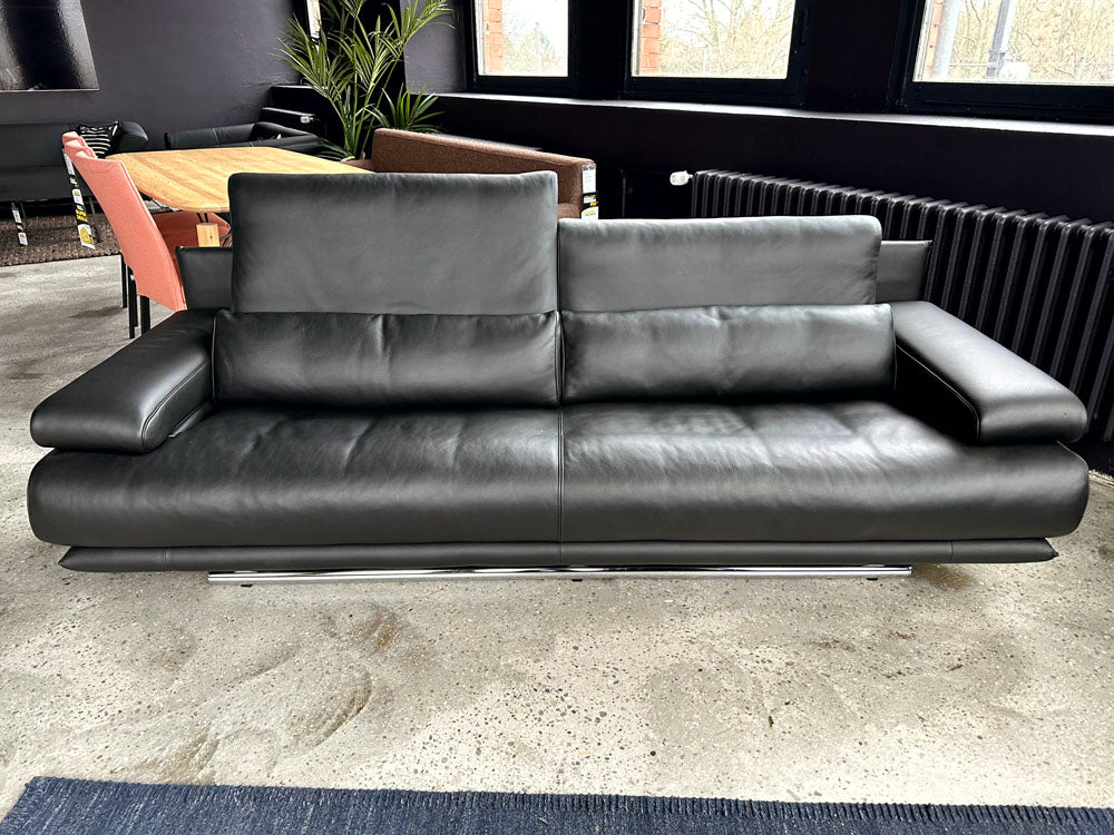 Rolf Benz - Sofa - RB 6500 - Leder schwarz - sofort verfügbar