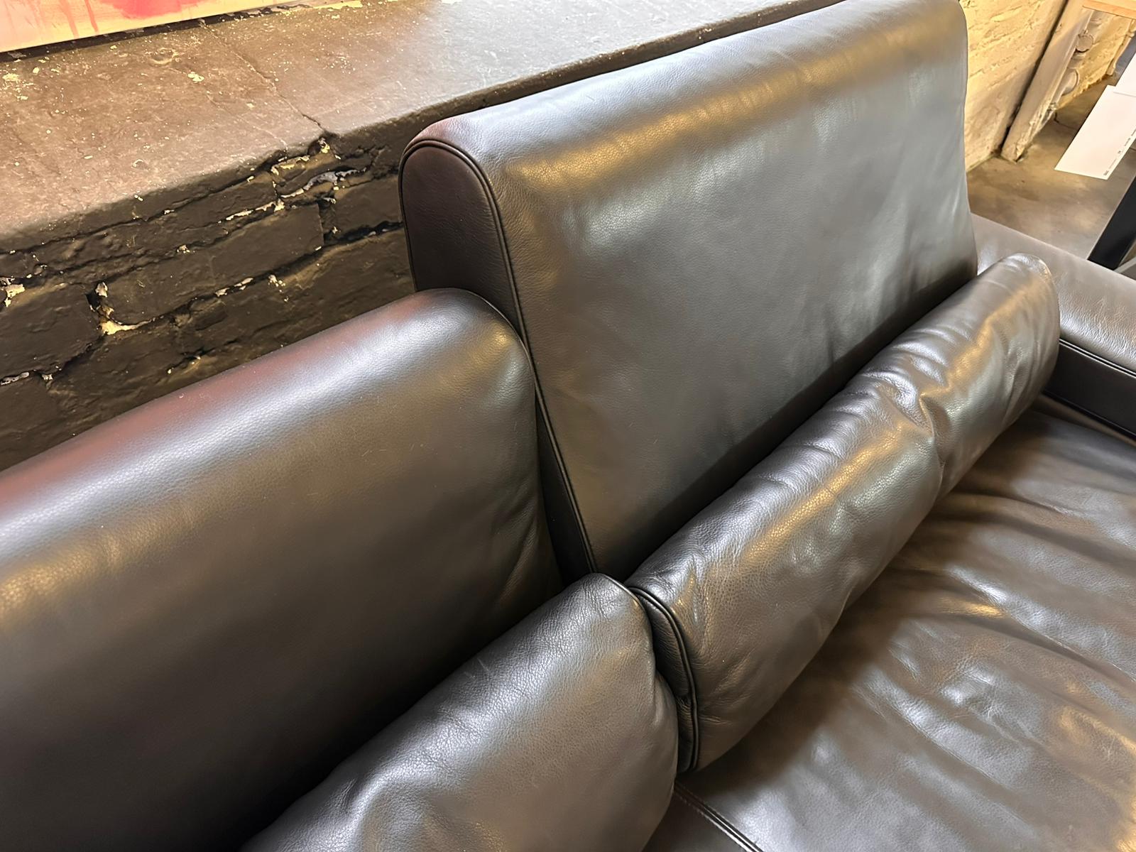 Rolf Benz - Sofa - RB 6500 - Leder schwarz - sofort verfügbar