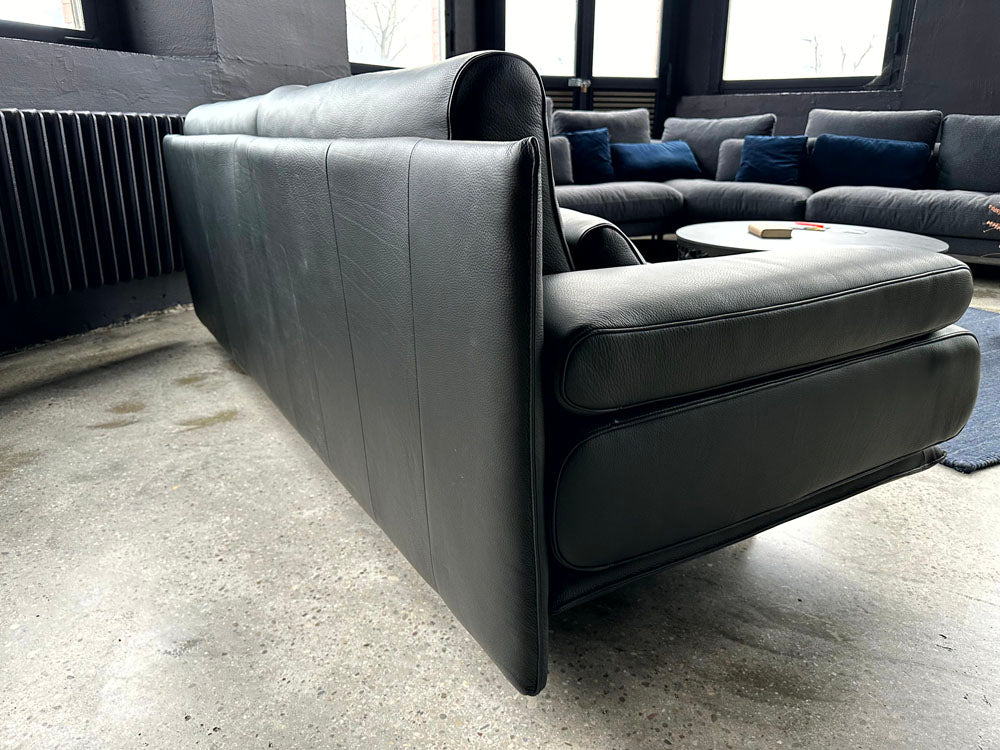 Rolf Benz - Sofa - RB 6500 - Leder schwarz - sofort verfügbar