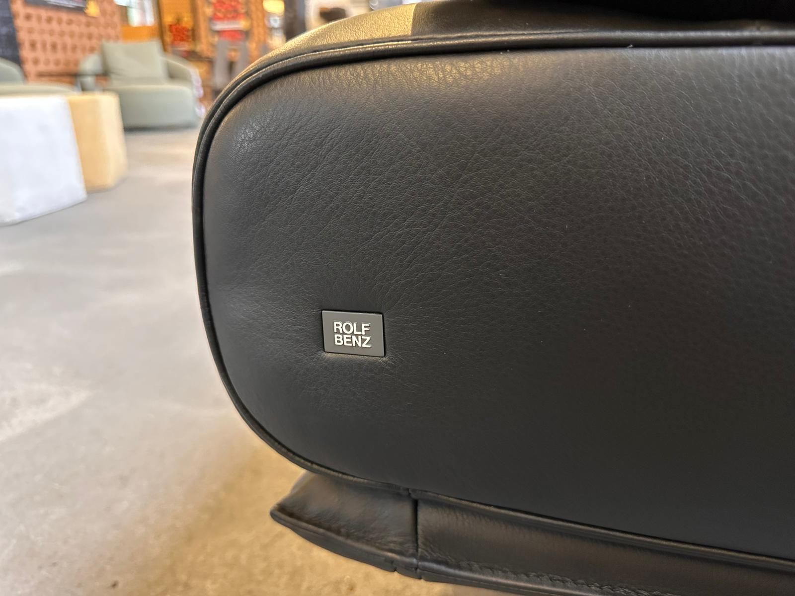 Rolf Benz - Sofa - RB 6500 - Leder schwarz - sofort verfügbar