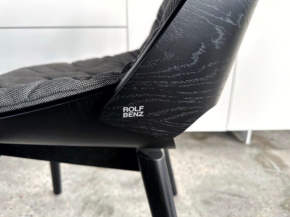 Rolf Benz - Stuhl - RB  650 - Eiche schwarz - konfigurierbar