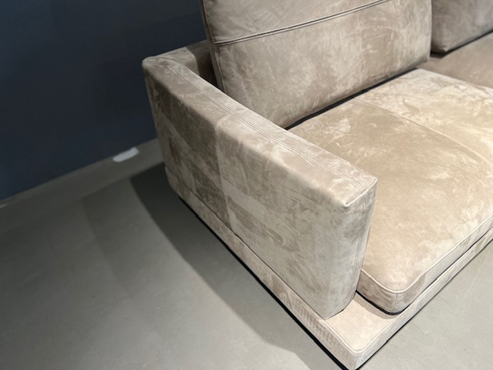 Rolf Benz - Sofa - RB 60 SINA - Leder beigegrau - konfigurierbar