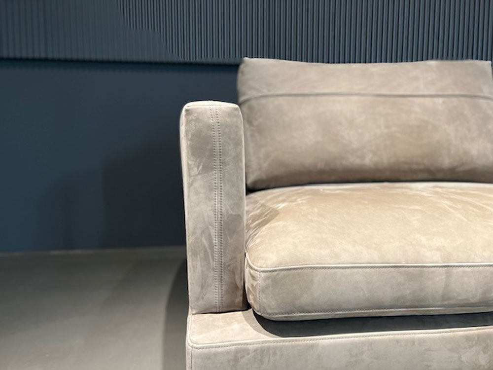 Rolf Benz - Sofa - RB 60 SINA - Leder beigegrau - konfigurierbar