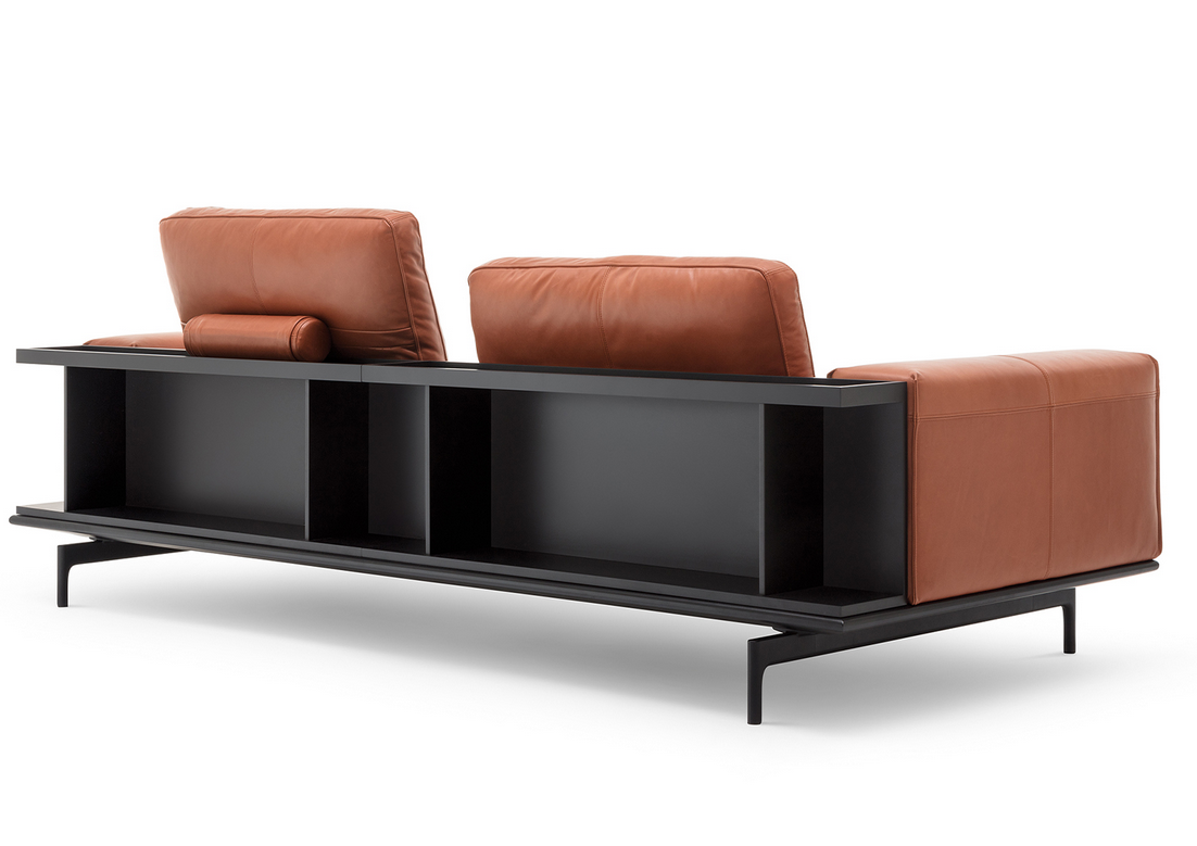 Rolf Benz - Sofa - RB 535 LIV - Leder braun  - sofort verfügbar