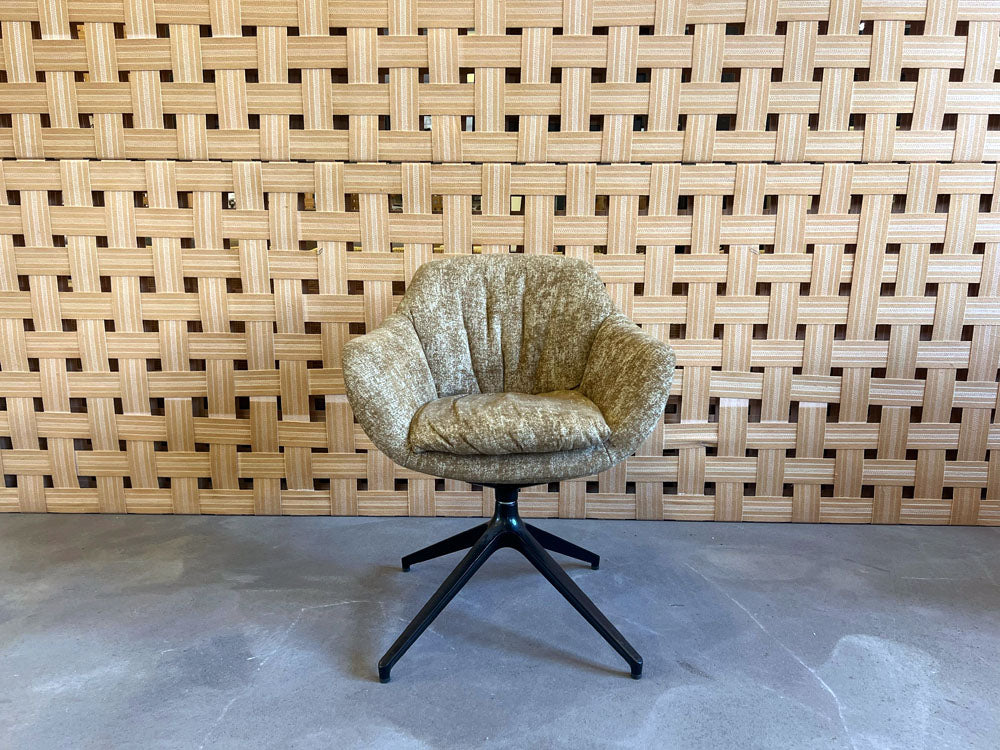 tommy M - Stuhl - Riley - Stoff beige gelb - sofort verfügbar