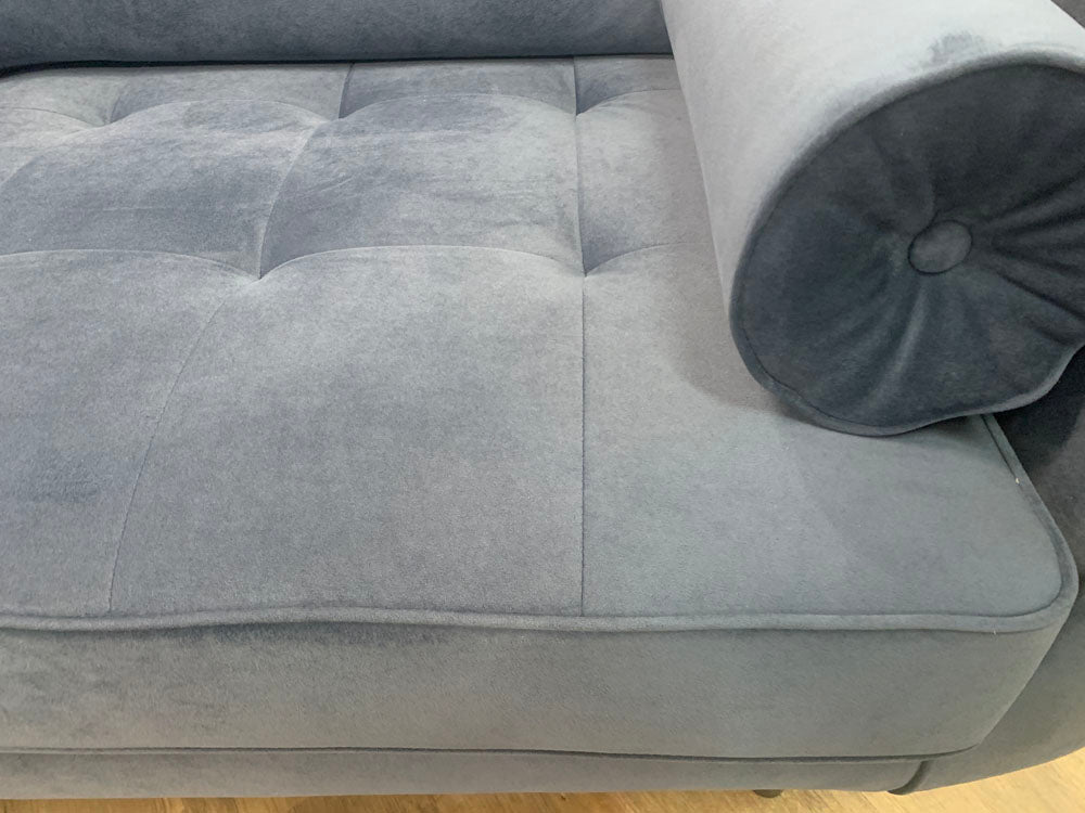 Furninova - Sofa - Vera - Stoff blau-  Sofort vergfügbares Ausstellungstück