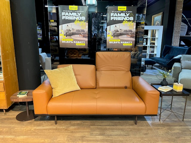 Rolf Benz - Sofa - RB 385 Yuna - Leder cognac - sofort verfügbar