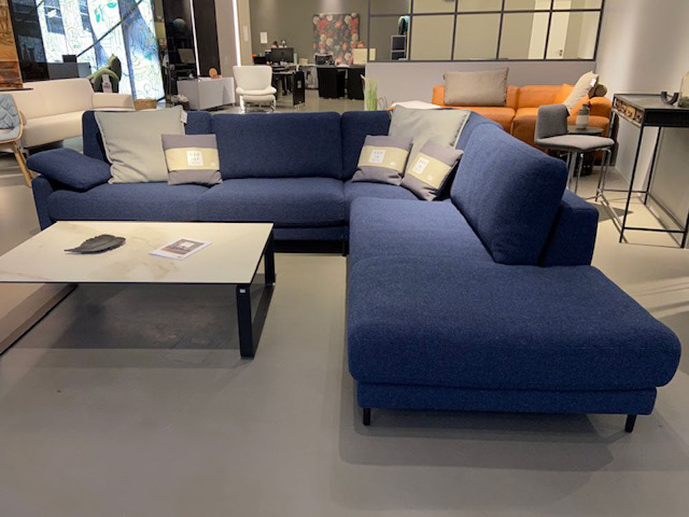 Rolf Benz - Sofa - Ego - Stoff blau - sofort verfügbar