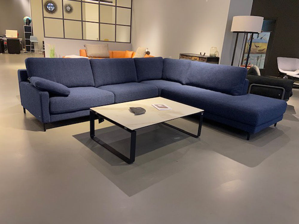 Rolf Benz - Sofa - Ego - Stoff blau - sofort verfügbar