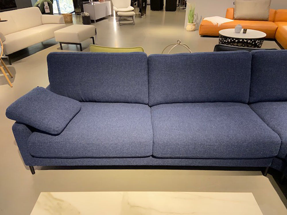 Rolf Benz - Sofa - Ego - Stoff blau - sofort verfügbar