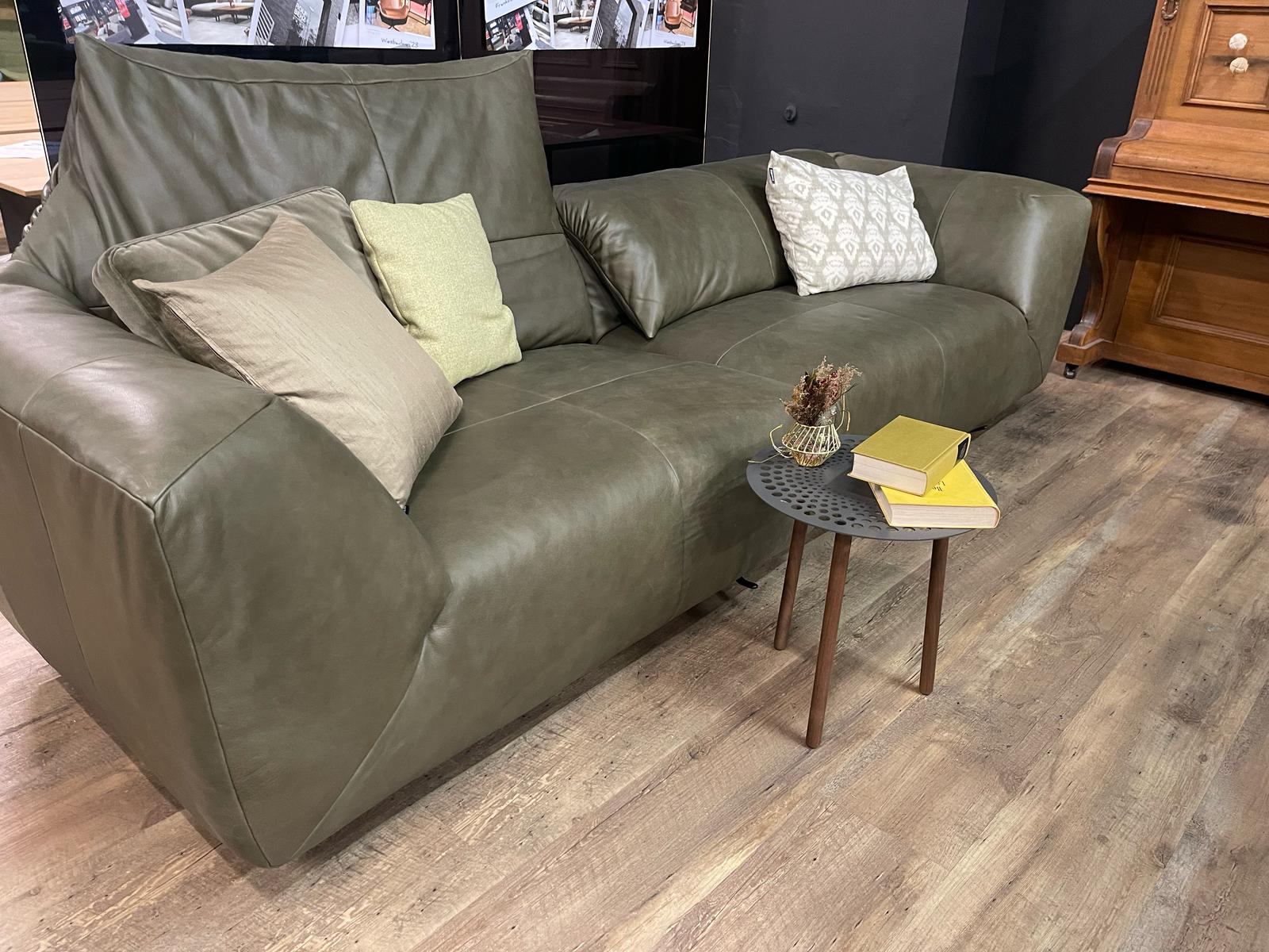 Ewald Schilling - Schaukelsofa - Diva - Leder Olive - sofort verfügbar