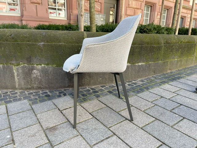 Mobliberica - Stuhl 4er-Set - Kedua - Stoff grau - sofort verfügbar