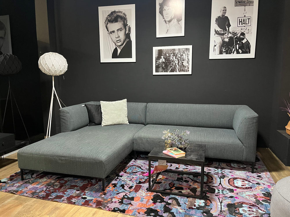 freistil - Sofa - freistil 160 - Stoff schwarzblau - sofort verfügbar