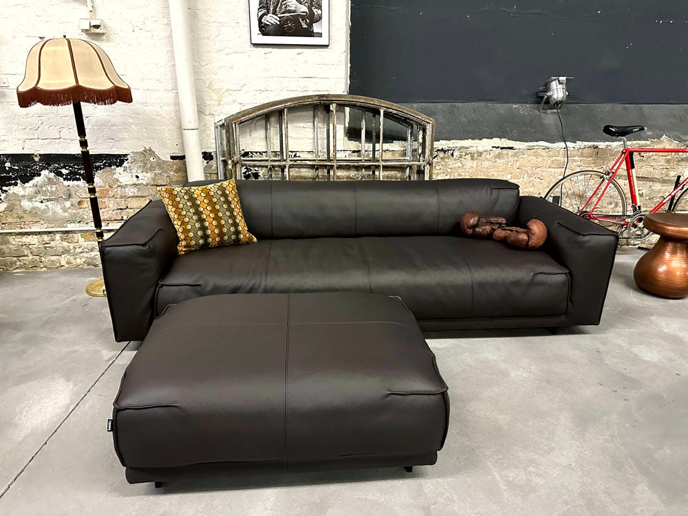 freistil - Sofa - freistil 136 - Leder braun - sofort verfügbar