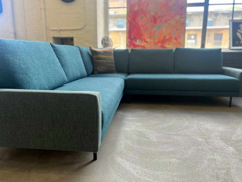 freistil - Sofa - freistil 170 - Stoff grünblau - sofort verfügbar