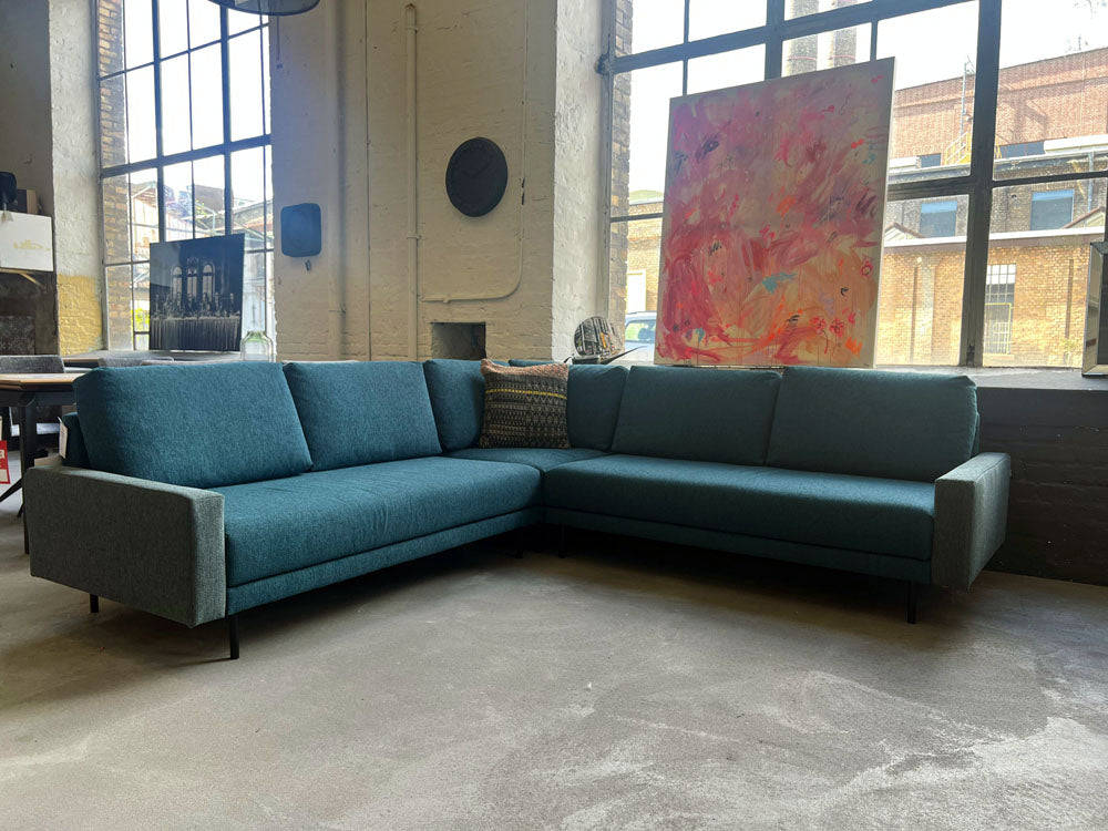 freistil - Sofa - freistil 170 - Stoff grünblau - sofort verfügbar
