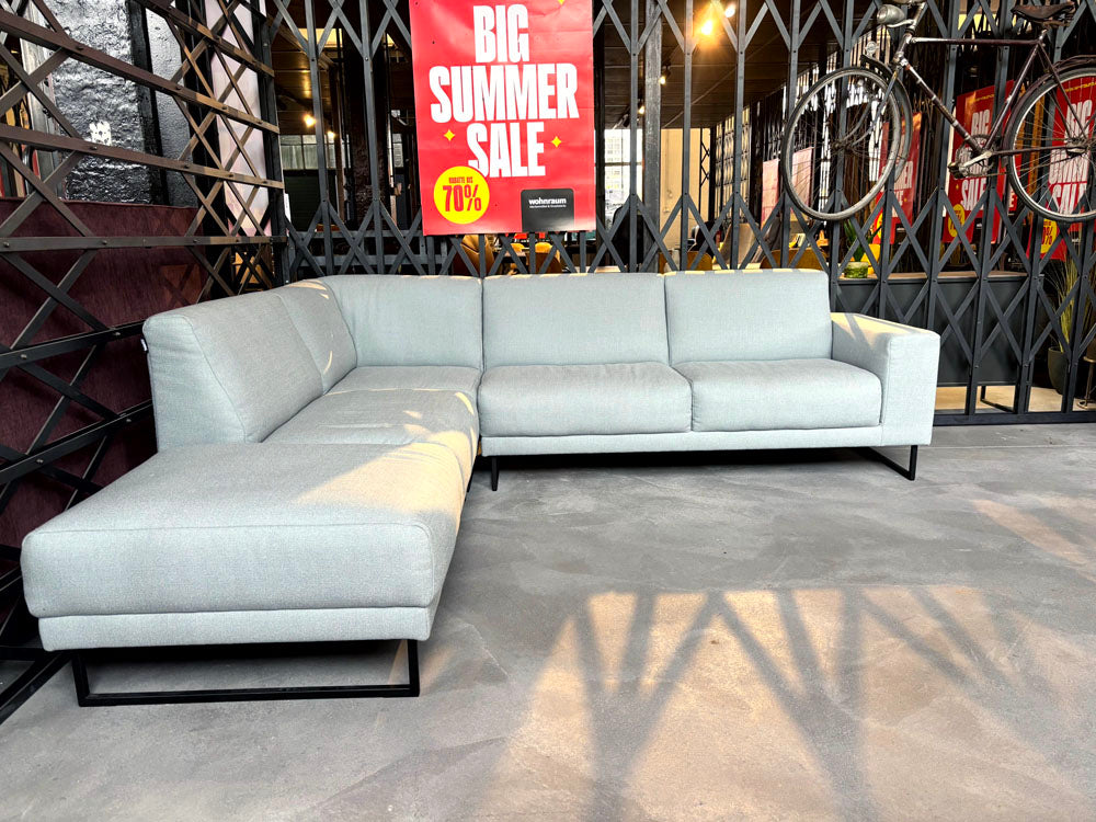 freistil - Sofa - freistil 141 - Stoff türkis grau - sofort verfügbar