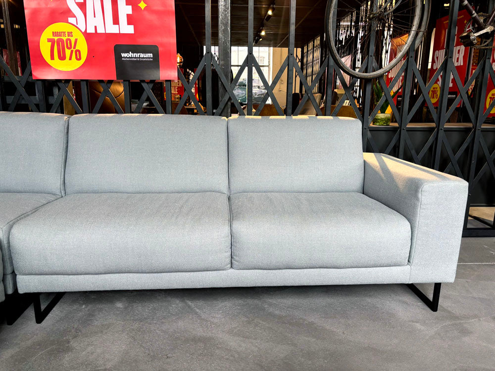 freistil - Sofa - freistil 141 - Stoff türkis grau - sofort verfügbar