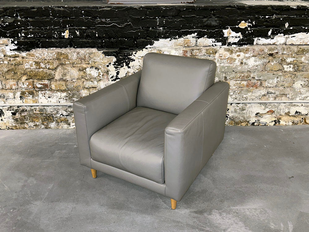freistil - Sessel - freistil 141 - Leder grau - sofort verfügbar