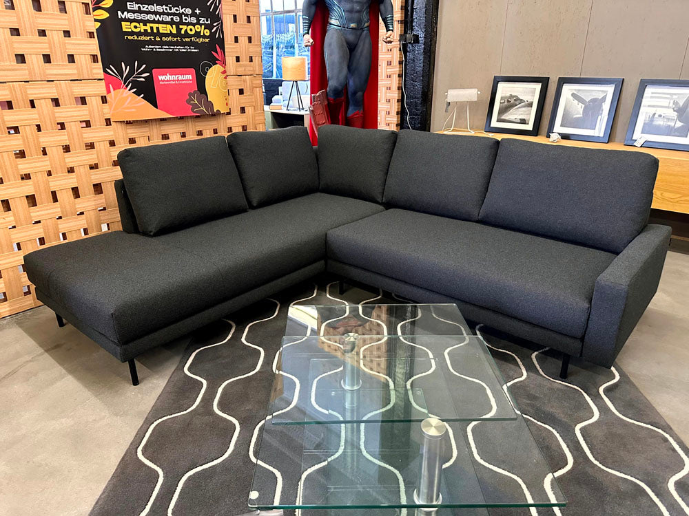 freistil - Sofa - freistil 170 - Stoff schwarzgrau - sofort verfügbar