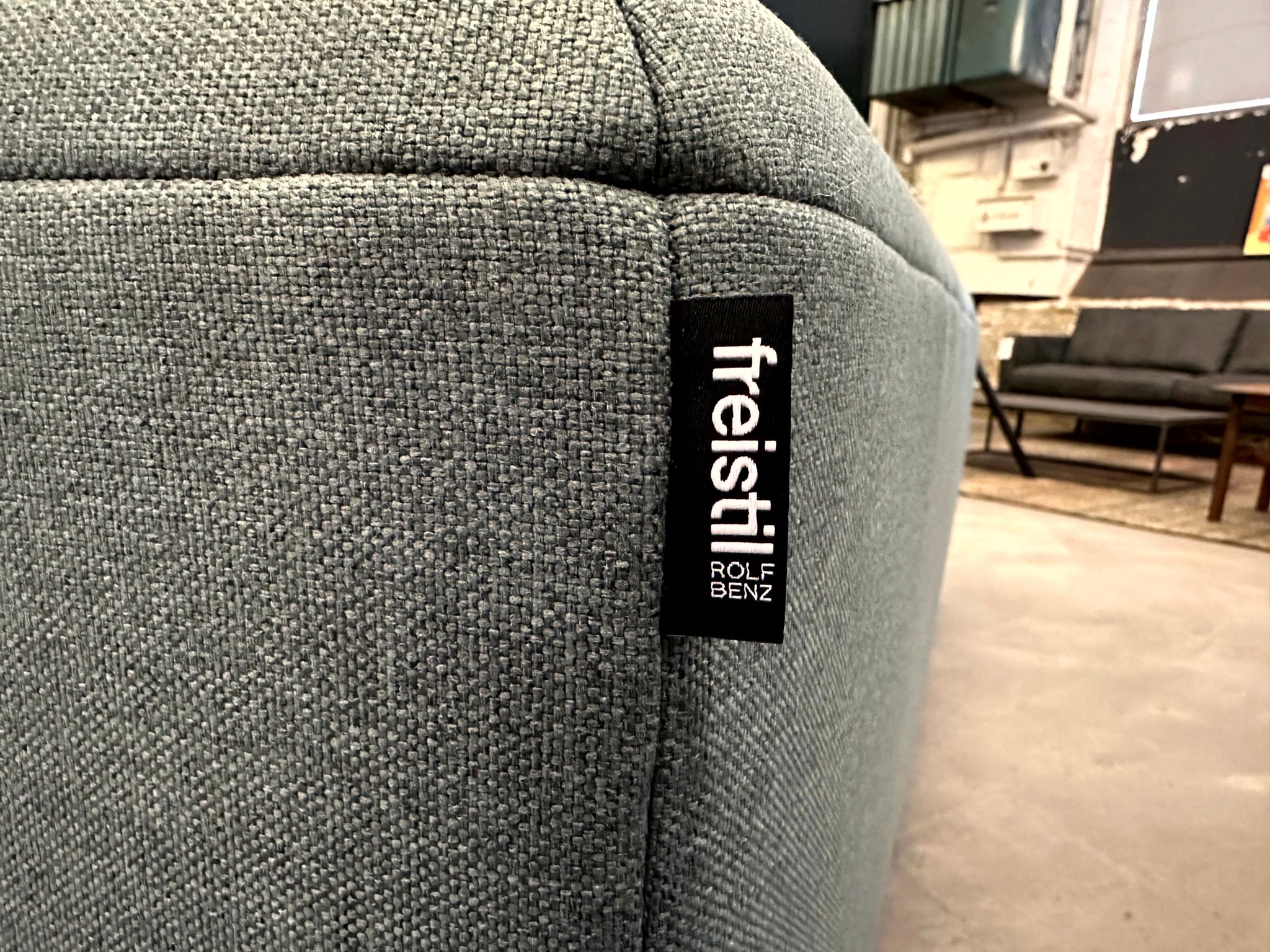 freistil - Sofa - freistil 185 - Stoff blaugrau - sofort verfügbar