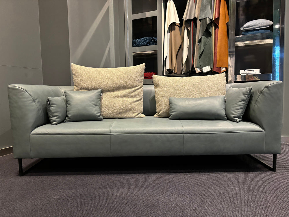 freistil - Sofa - freistil 160 - Leder blau - konfigurierbar