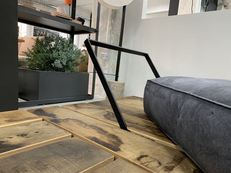 Bullfrog - Sofa - 0319 Tao - Leder grau - konfigurierbar
