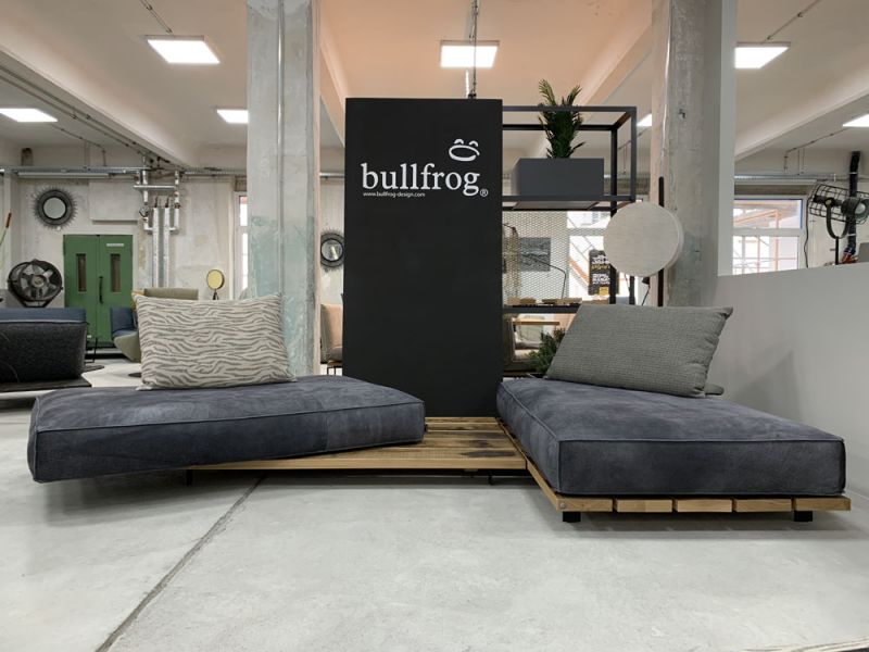 Bullfrog - Sofa - 0319 Tao - Leder grau - konfigurierbar