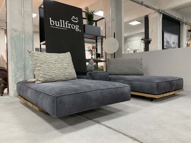 Bullfrog - Sofa - 0319 Tao - Leder grau - konfigurierbar