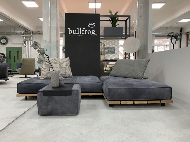 Bullfrog - Sofa - 0319 Tao - Leder grau - konfigurierbar